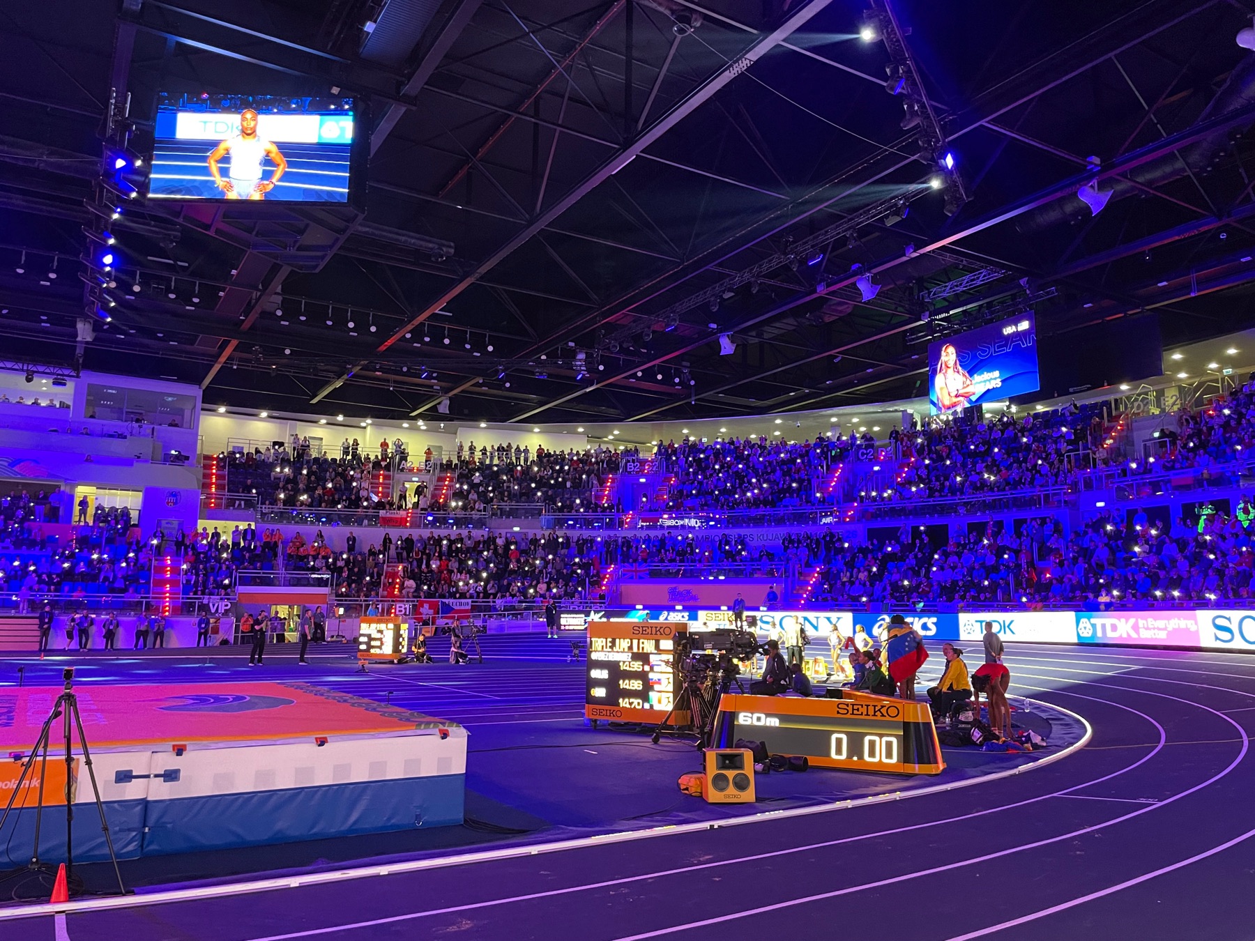 Indoor championships light show